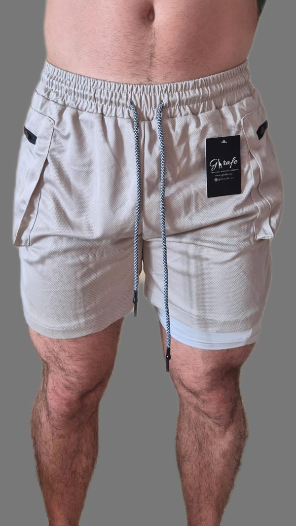 Short deportivo de hombre urban wod, ideal para crossfit y gimnasio, con malla interior