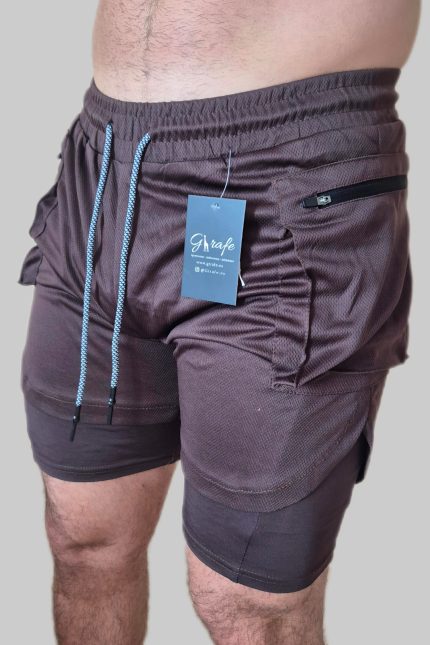 Short deportivo de hombre urban wod, ideal para crossfit y gimnasio, con malla interior