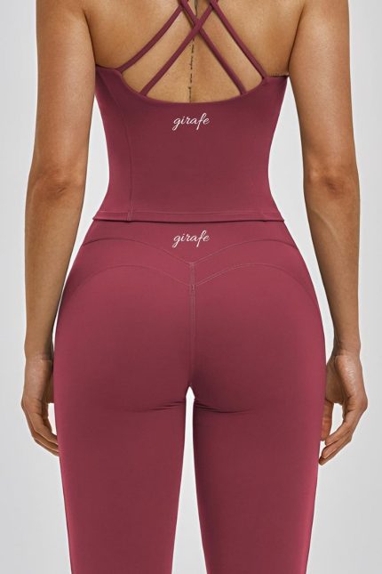 Vista trasera de leggins muse Terracotta