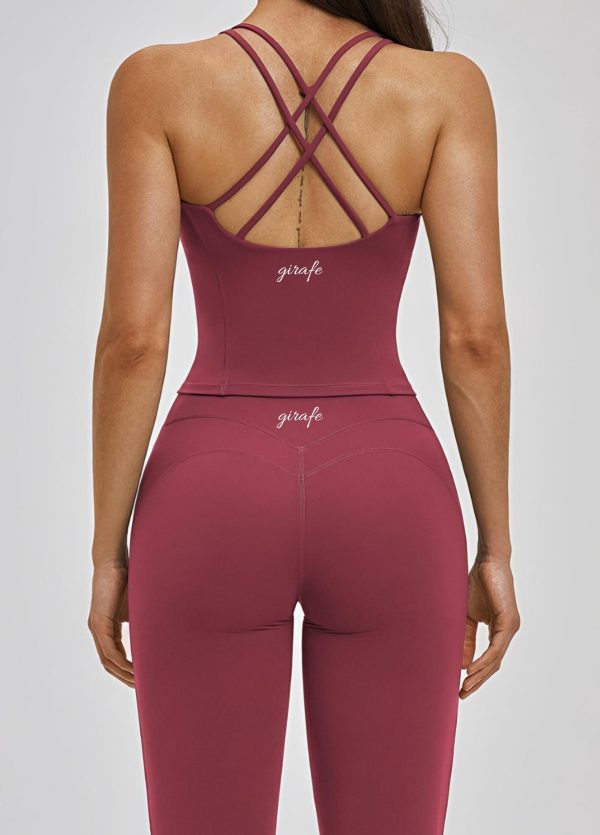 Vista trasera de top muse Terracotta Girafe